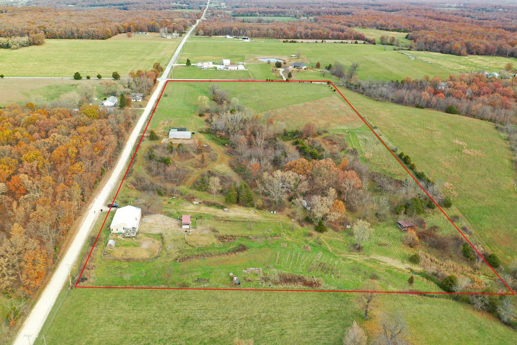 19.2 Acres of Land with Home for Sale in Marshfield, Missouri