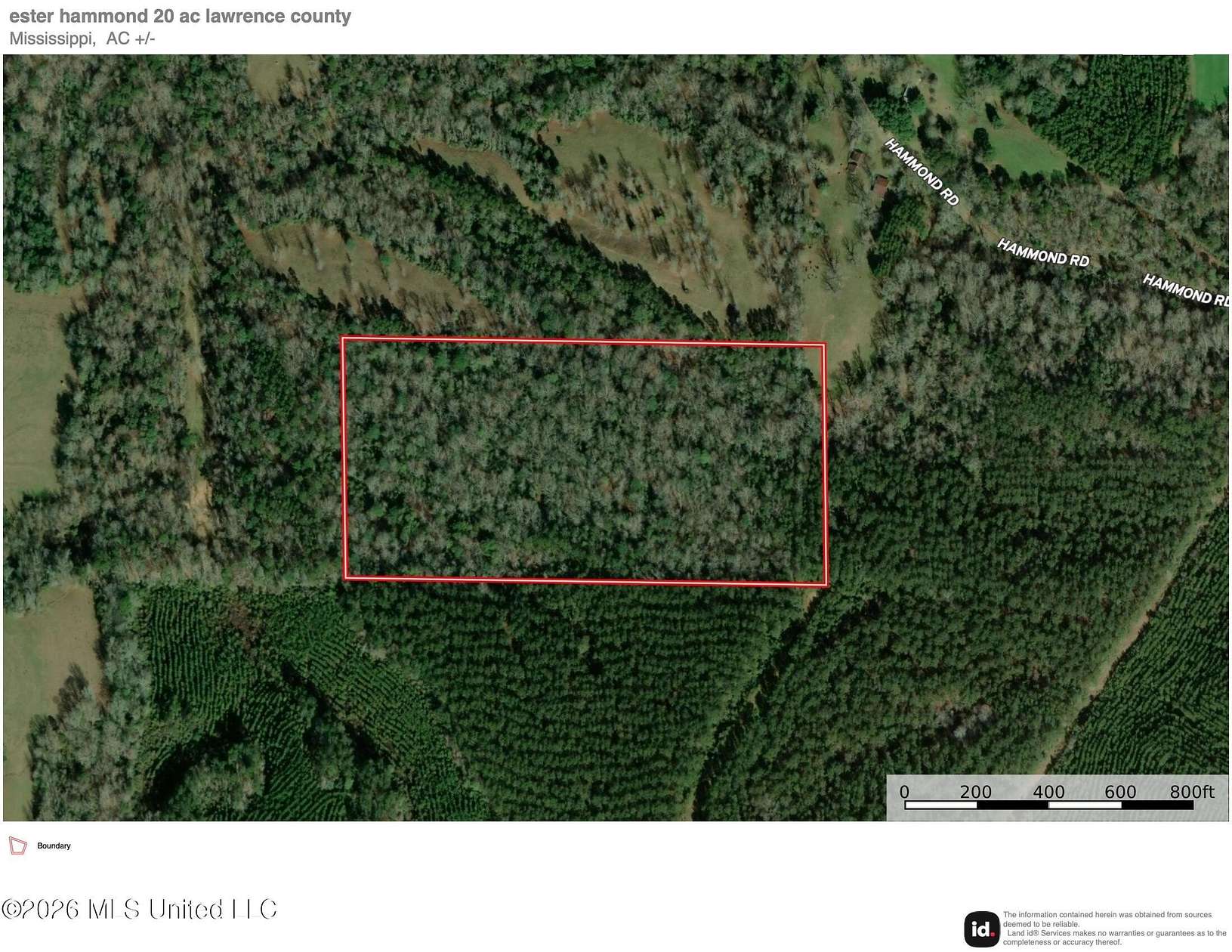 20 Acres of Recreational Land for Sale in Monticello, Mississippi