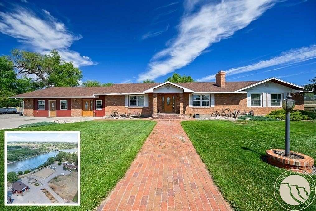 6.87 Acres of Land with Home for Sale in Huntley, Montana