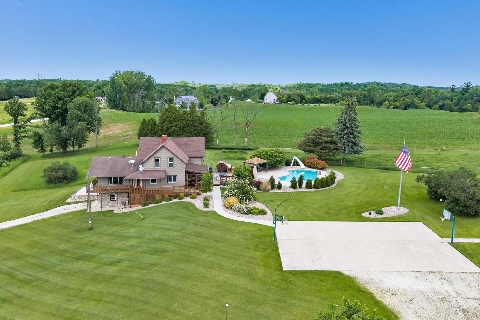 6 Acres of Land with Home for Sale in Maribel, Wisconsin