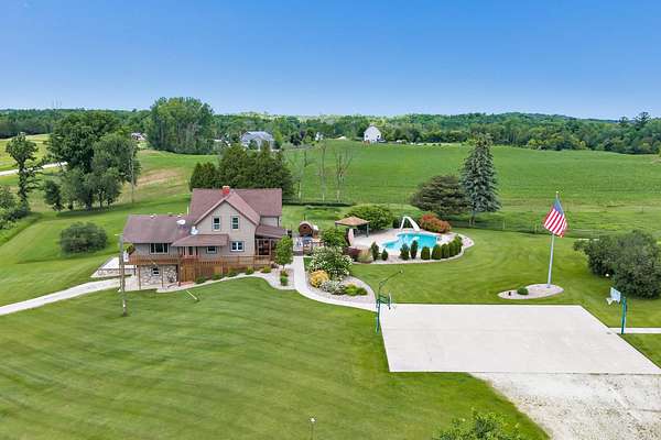 6 Acres of Land with Home for Sale in Maribel, Wisconsin