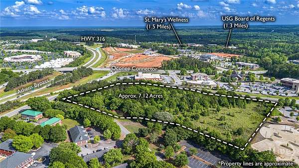 7.12 Acres of Commercial Land for Sale in Watkinsville, Georgia