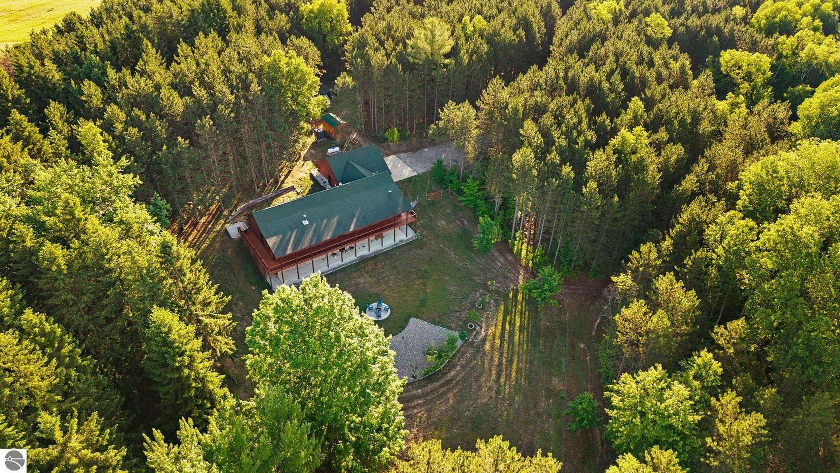 25 Acres of Recreational Land with Home for Sale in South Boardman, Michigan