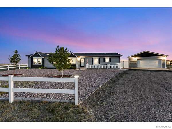 5 Acres of Land with Home for Sale in Nunn, Colorado