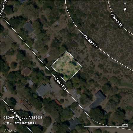 0.24 Acres of Residential Land for Sale in Julian, California