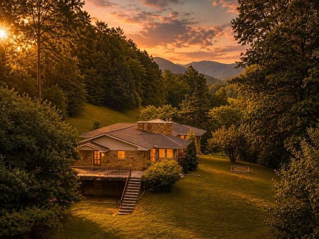 11.5 Acres of Land with Home for Sale in Bryson City, North Carolina