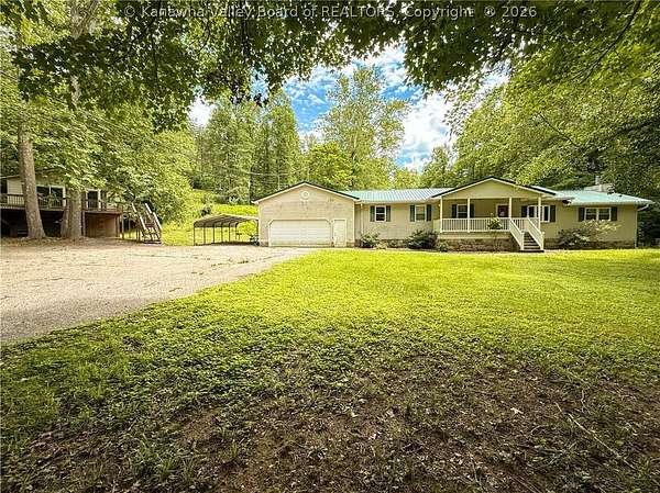 20 Acres of Recreational Land with Home for Sale in Sissonville, West Virginia