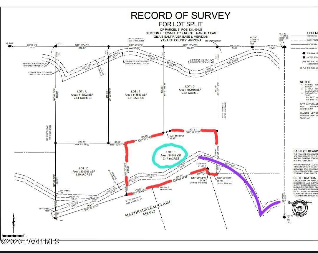 2.17 Acres of Residential Land for Sale in Dewey-Humboldt, Arizona