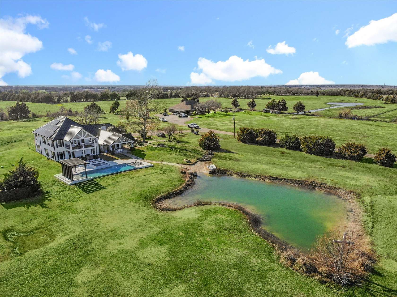 10.9 Acres of Land with Home for Sale in Forney, Texas