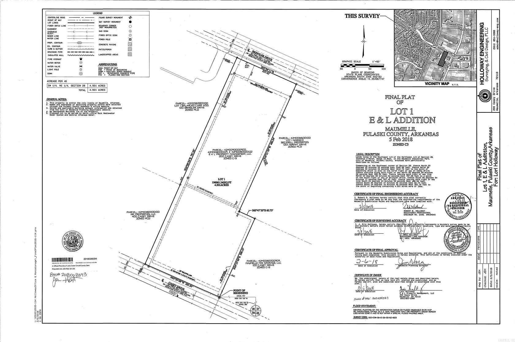 4.5 Acres of Improved Mixed-Use Land for Sale in Maumelle, Arkansas