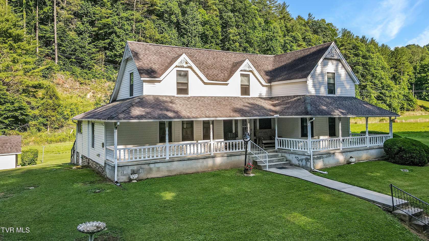 5 Acres of Land with Home for Sale in Flag Pond, Tennessee