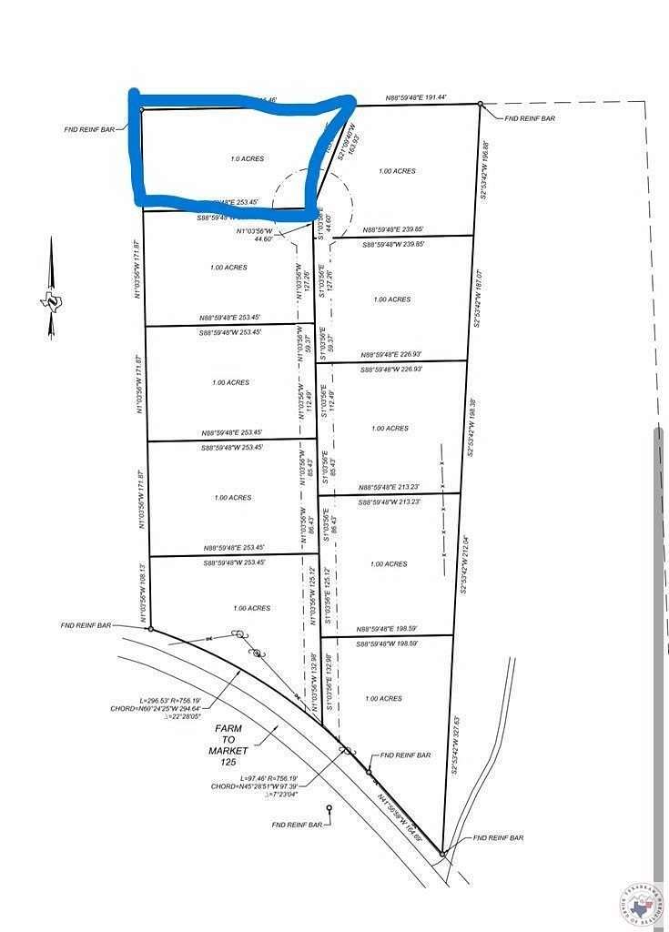 1 Acre of Residential Land for Sale in McLeod, Texas