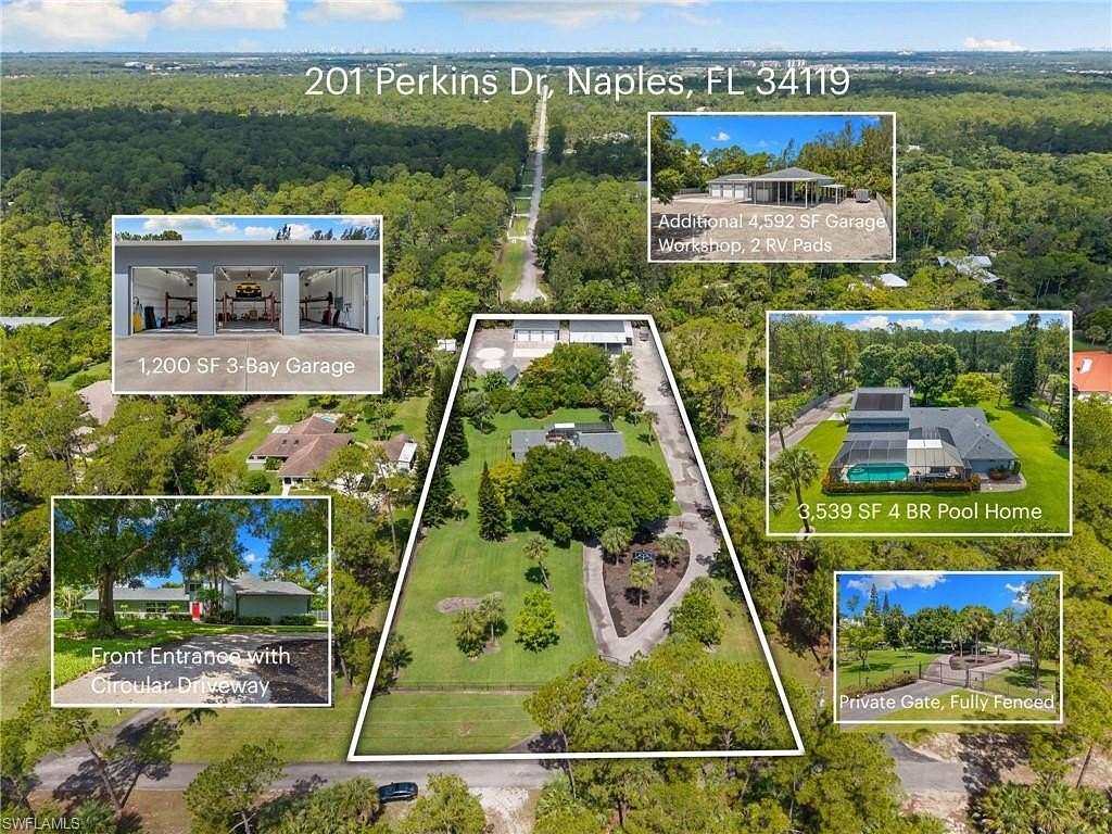 2.25 Acres of Land with Home for Sale in Naples, Florida