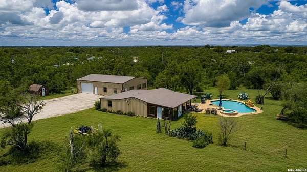 10 Acres of Recreational Land with Home for Sale in Sabinal, Texas