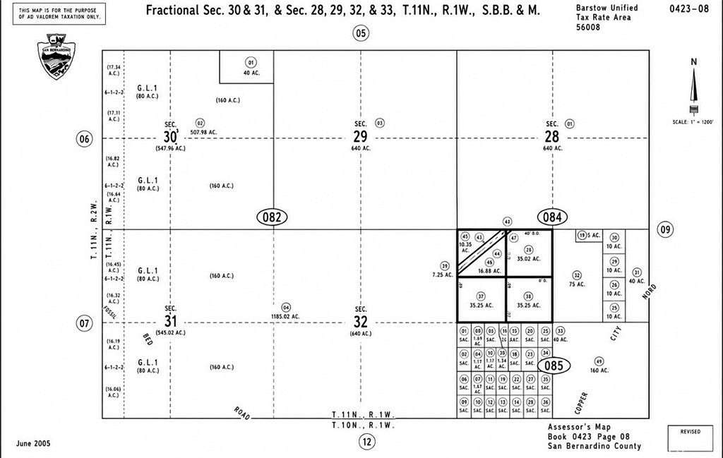 5 Acres of Residential Land for Sale in Barstow, California