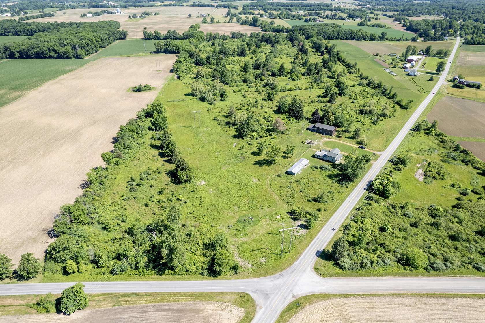 15 Acres of Improved Mixed-Use Land for Sale in Tecumseh, Michigan