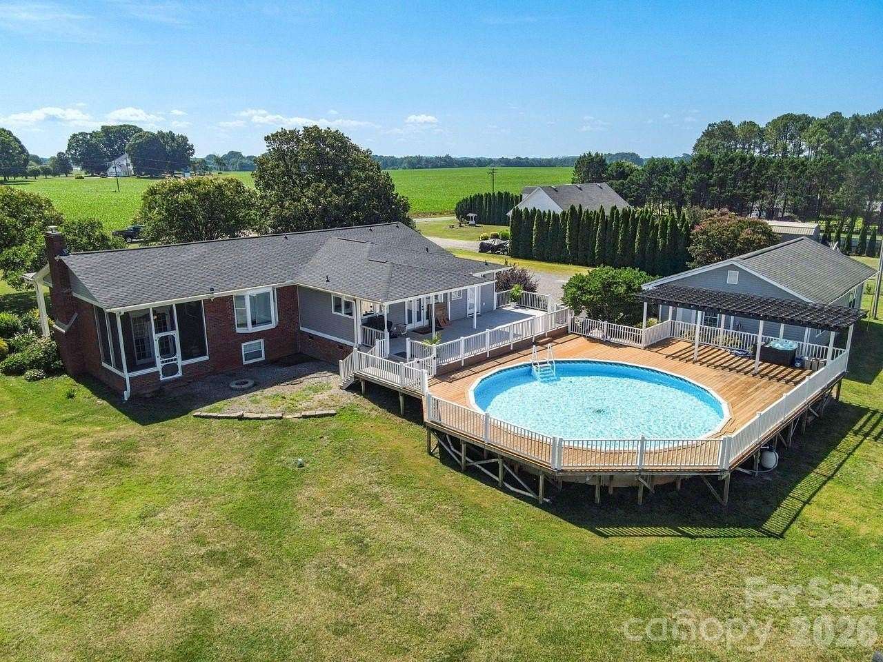 5 Acres of Land with Home for Sale in Stony Point, North Carolina
