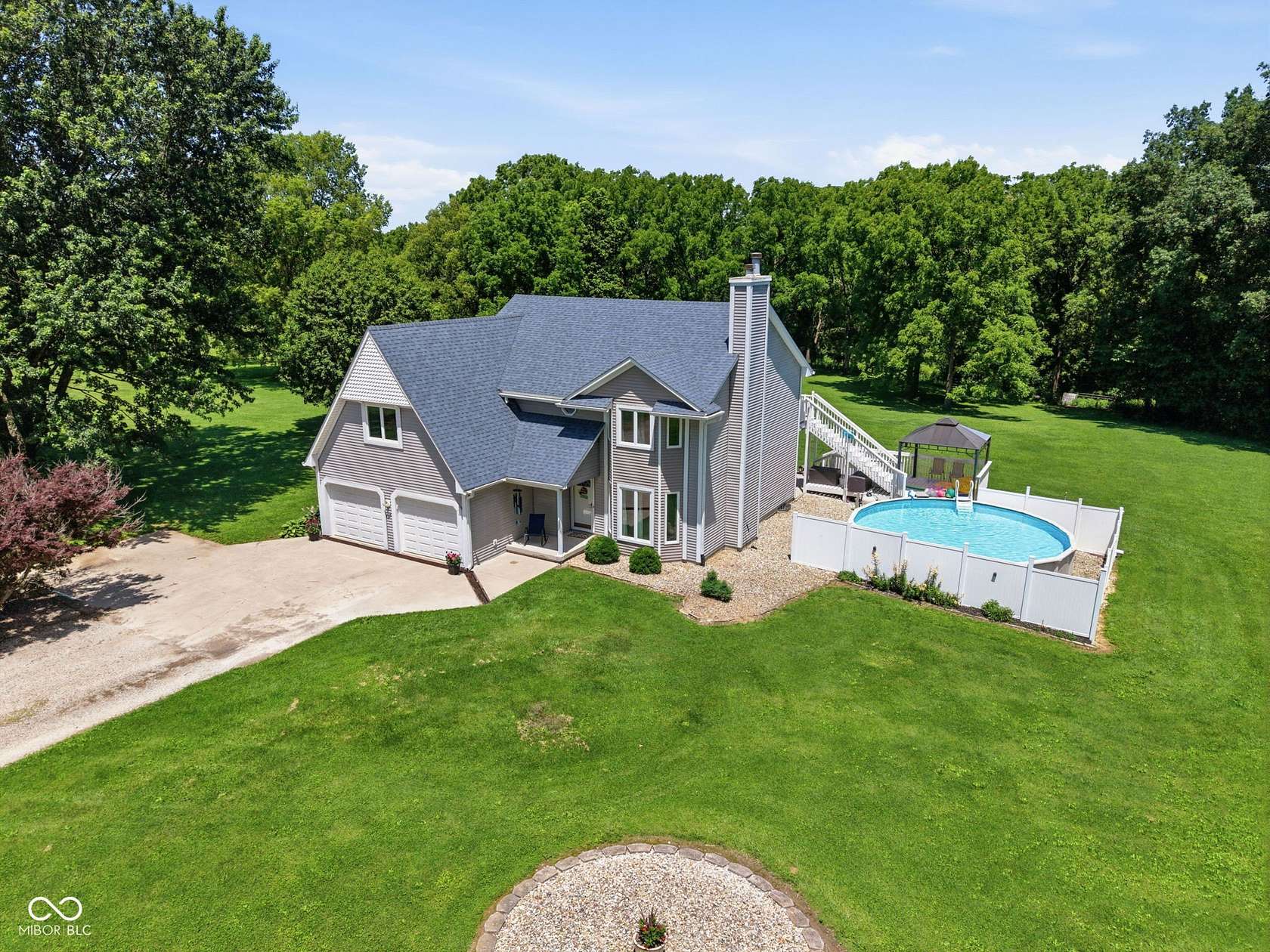 3.38 Acres of Land with Home for Sale in Greencastle, Indiana