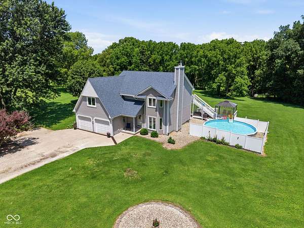 3.38 Acres of Land with Home for Sale in Greencastle, Indiana