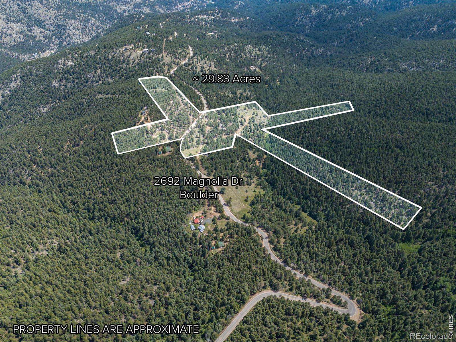 29.8 Acres of Recreational & Residential Land for Sale in Nederland, Colorado