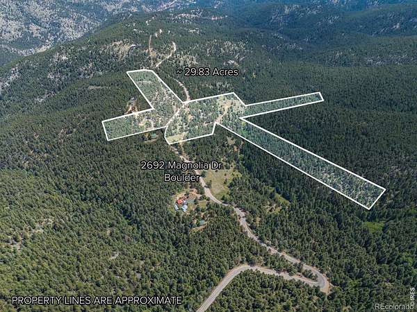 29.8 Acres of Recreational & Residential Land for Sale in Nederland, Colorado