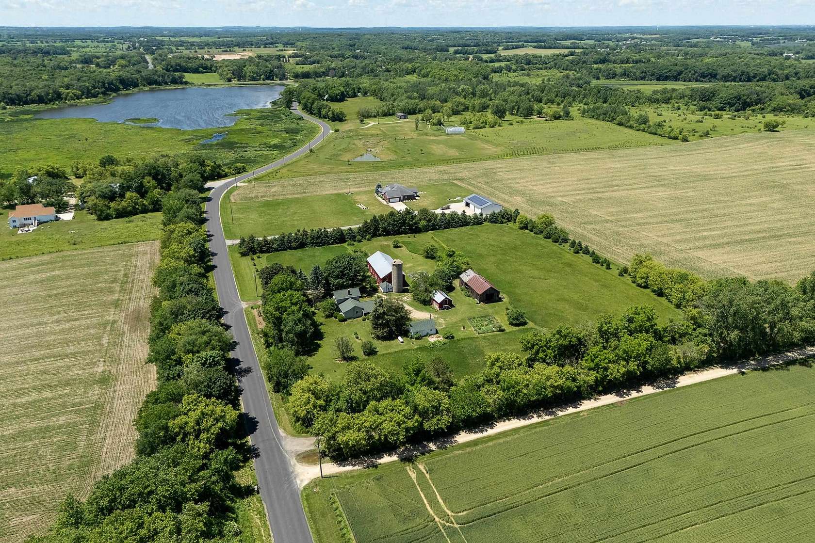 5.1 Acres of Land with Home for Sale in Stoughton, Wisconsin