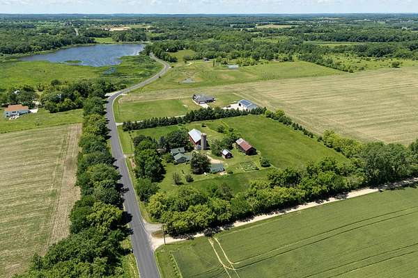 5.1 Acres of Land with Home for Sale in Stoughton, Wisconsin
