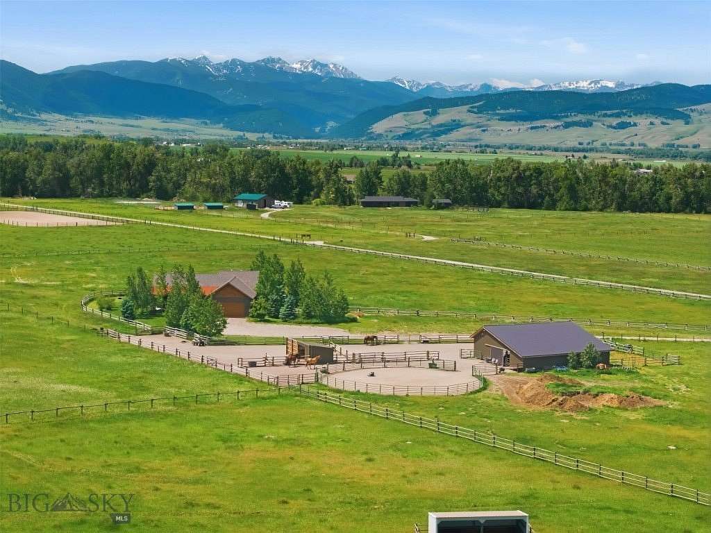20.2 Acres of Land with Home for Sale in Gallatin Gateway, Montana