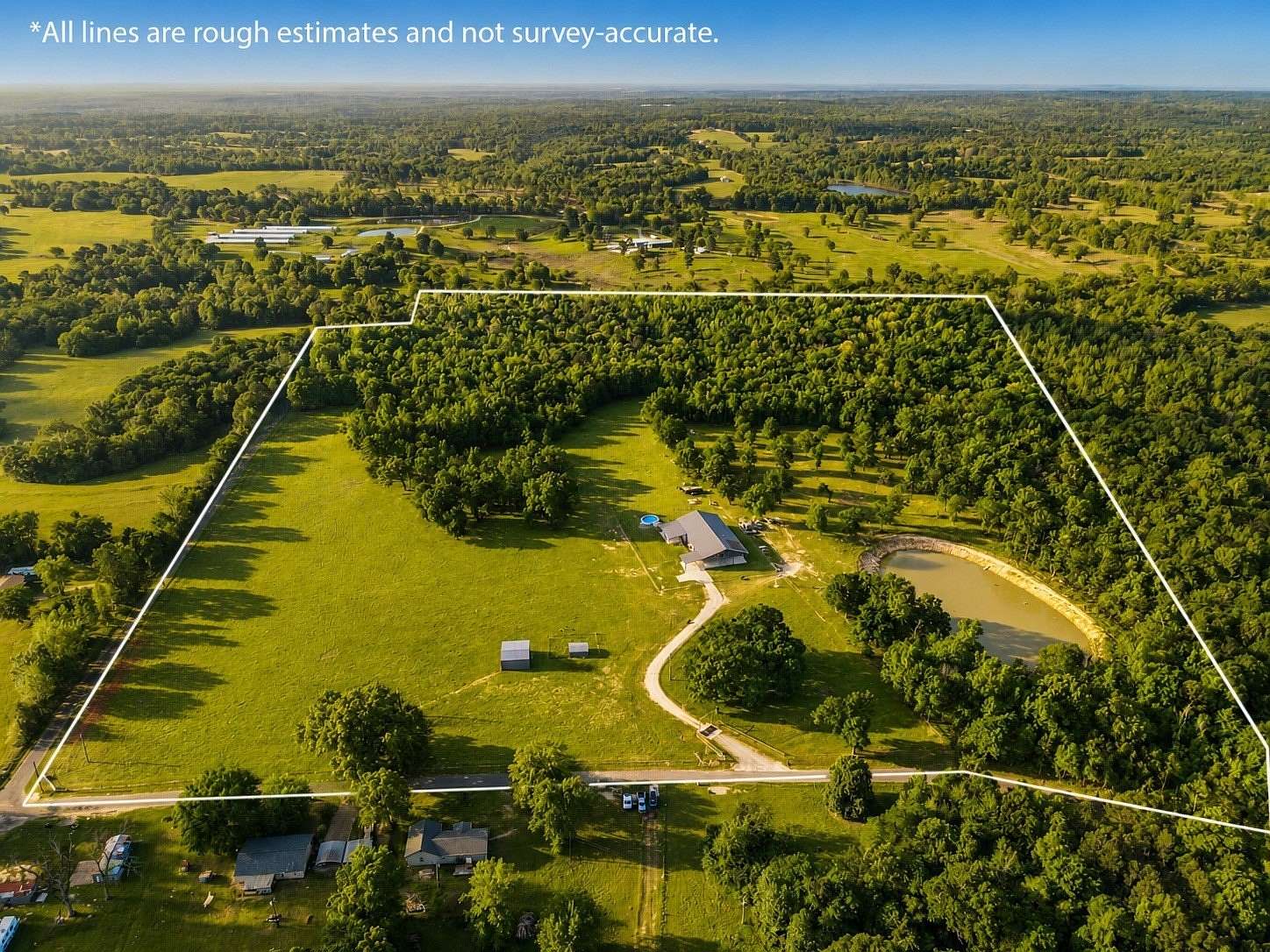 54.6 Acres of Land with Home for Sale in Winnsboro, Texas