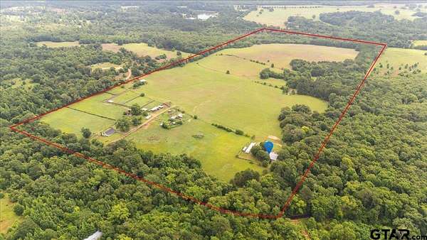 93.3 Acres of Land with Home for Sale in Gilmer, Texas