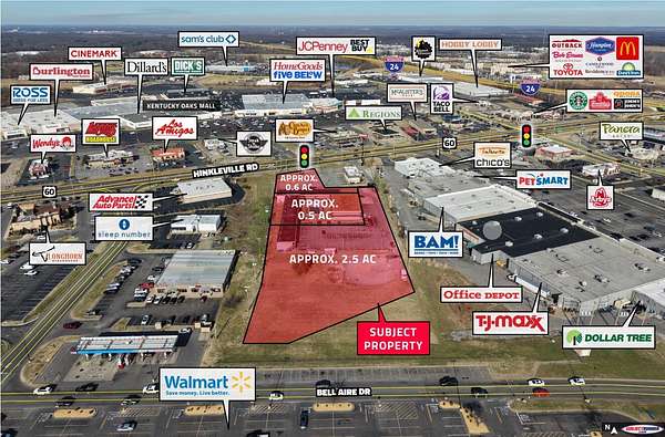 3.59 Acres of Improved Mixed-Use Land for Lease in Paducah, Kentucky