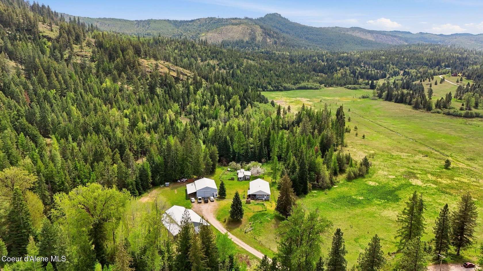 43.4 Acres of Recreational Land with Home for Sale in Sagle, Idaho