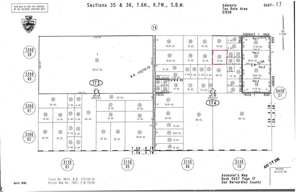10 Acres of Land for Sale in Adelanto, California
