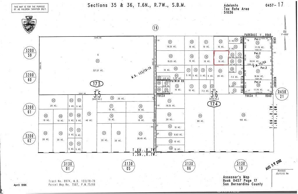 10 Acres of Land for Sale in Adelanto, California