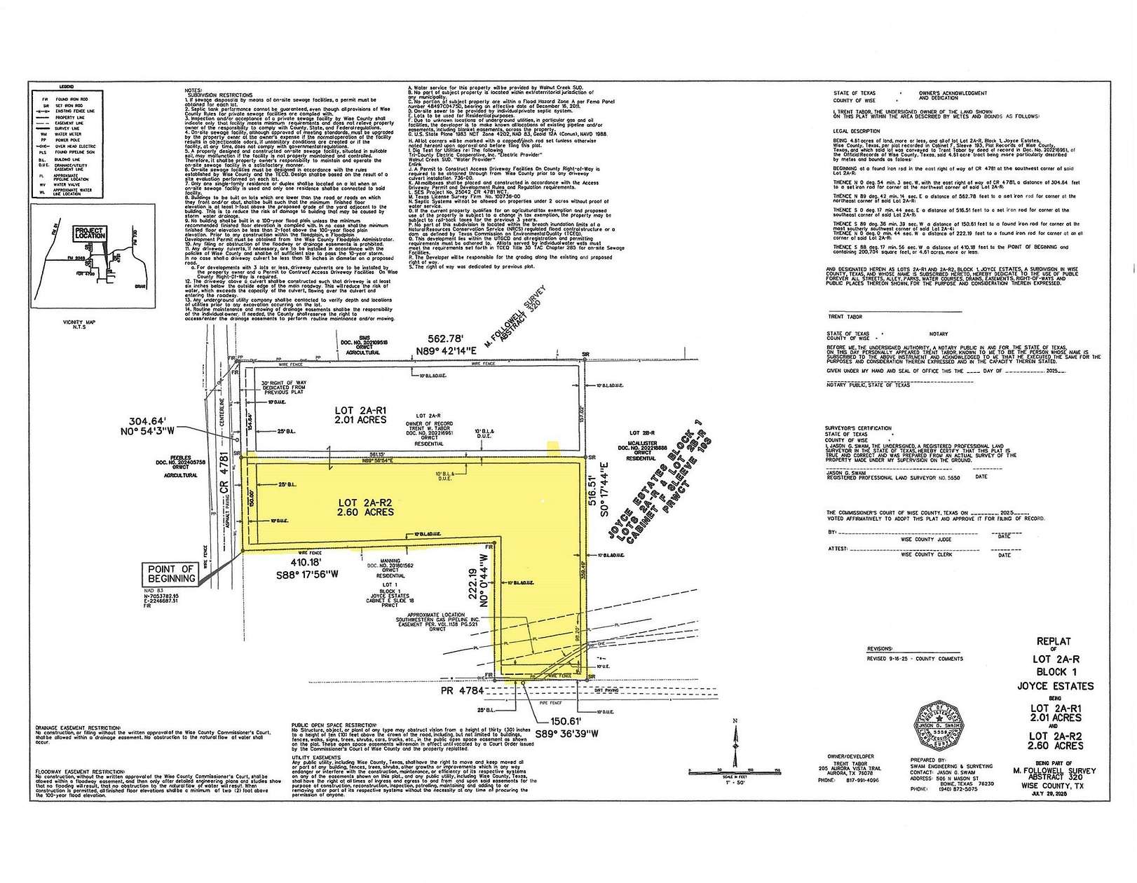 2.6 Acres of Residential Land for Sale in Boyd, Texas