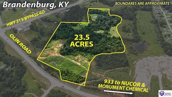 23.5 Acres of Recreational Land for Sale in Brandenburg, Kentucky