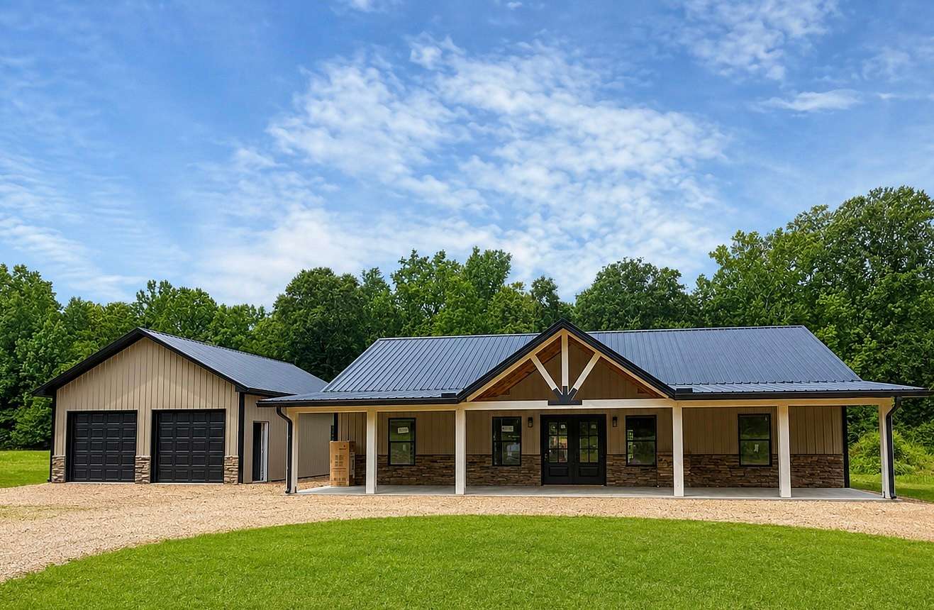 6.83 Acres of Land with Home for Sale in Linden, Tennessee