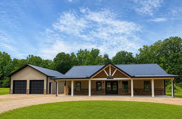 6.83 Acres of Land with Home for Sale in Linden, Tennessee