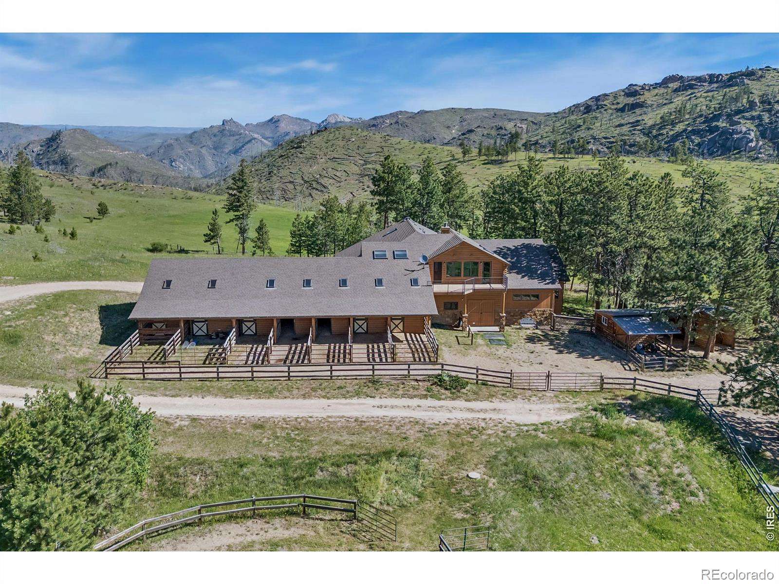 99.8 Acres of Land with Home for Sale in Bellvue, Colorado
