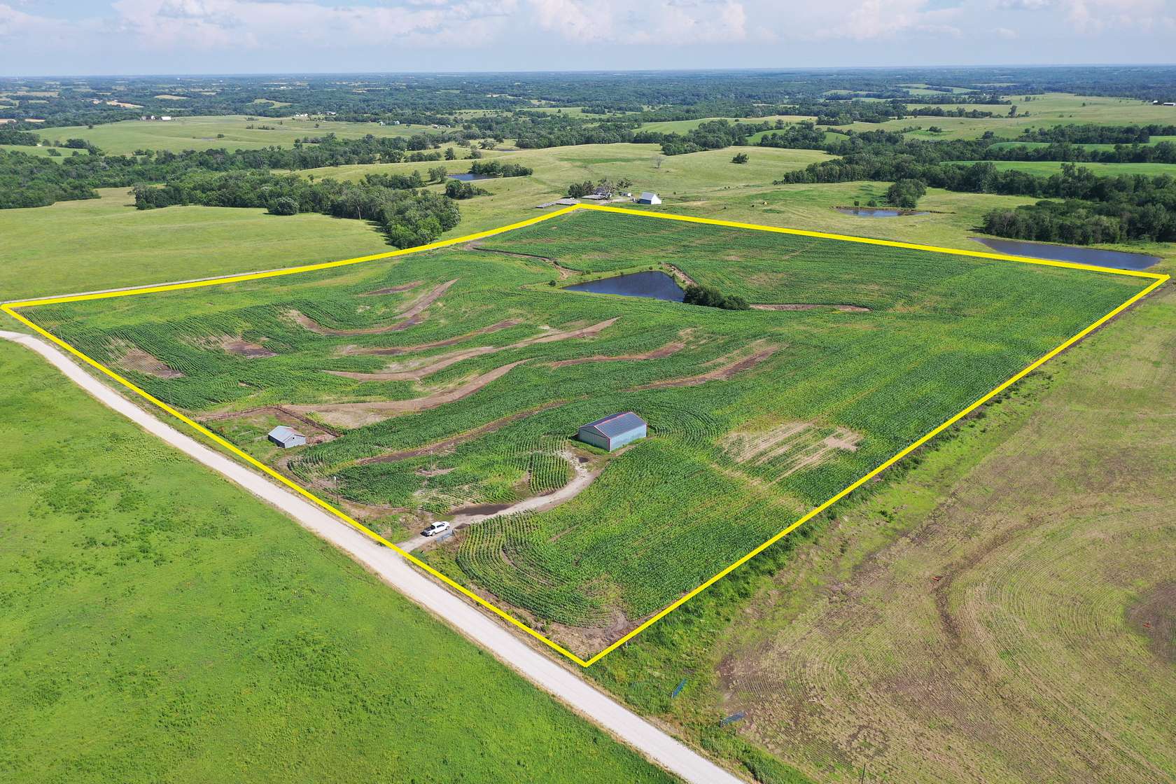 38 Acres of Agricultural & Residential Land for Auction in Albany, Missouri