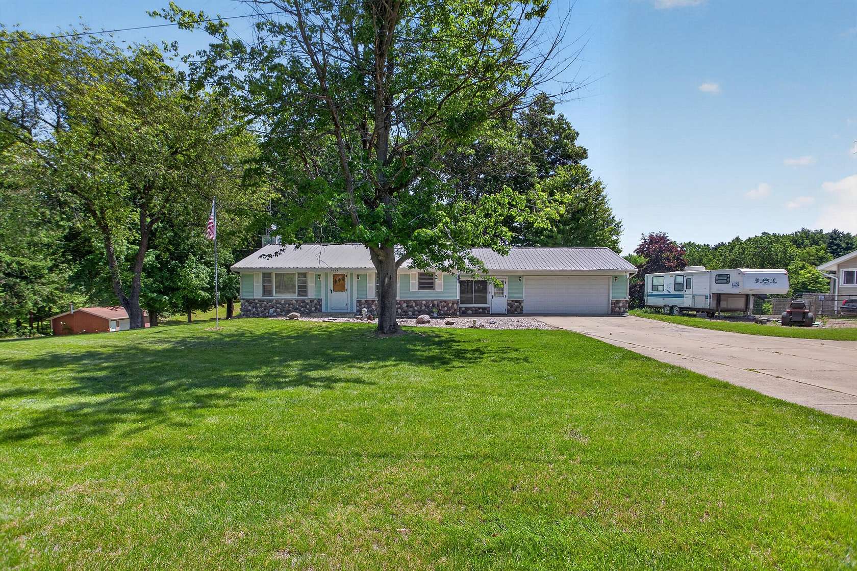 6.75 Acres of Land with Home for Sale in Jackson, Michigan