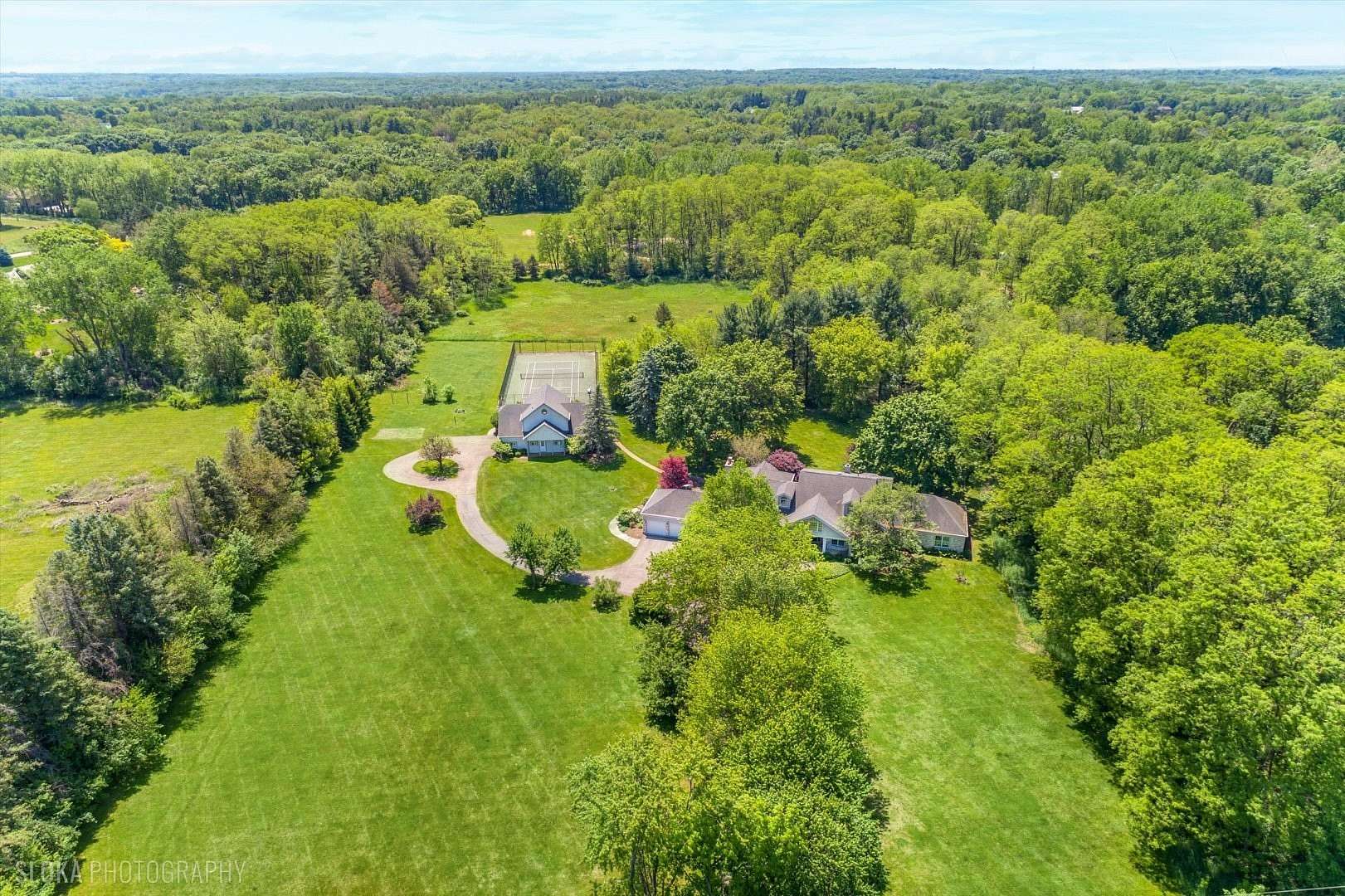 7.33 Acres of Land with Home for Sale in Barrington Hills, Illinois