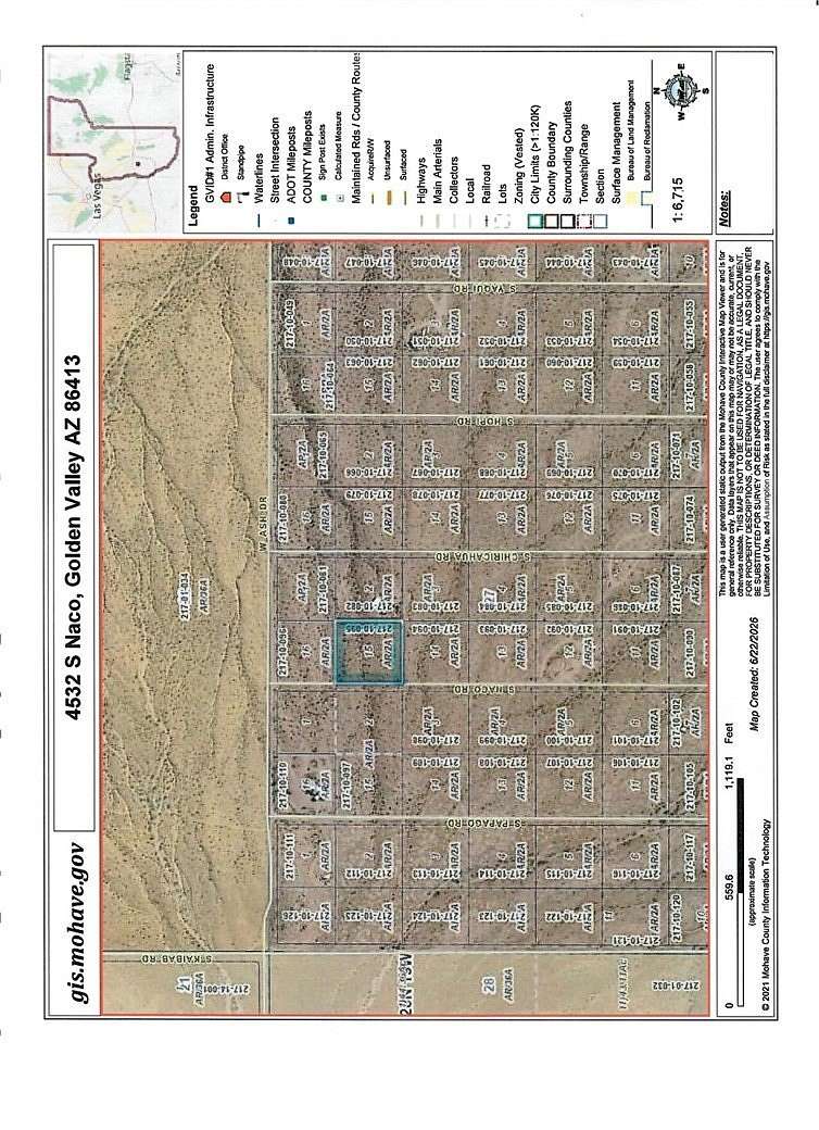 2.35 Acres of Residential Land for Sale in Golden Valley, Arizona