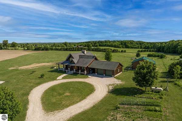 12.5 Acres of Land with Home for Sale in Kingsley, Michigan