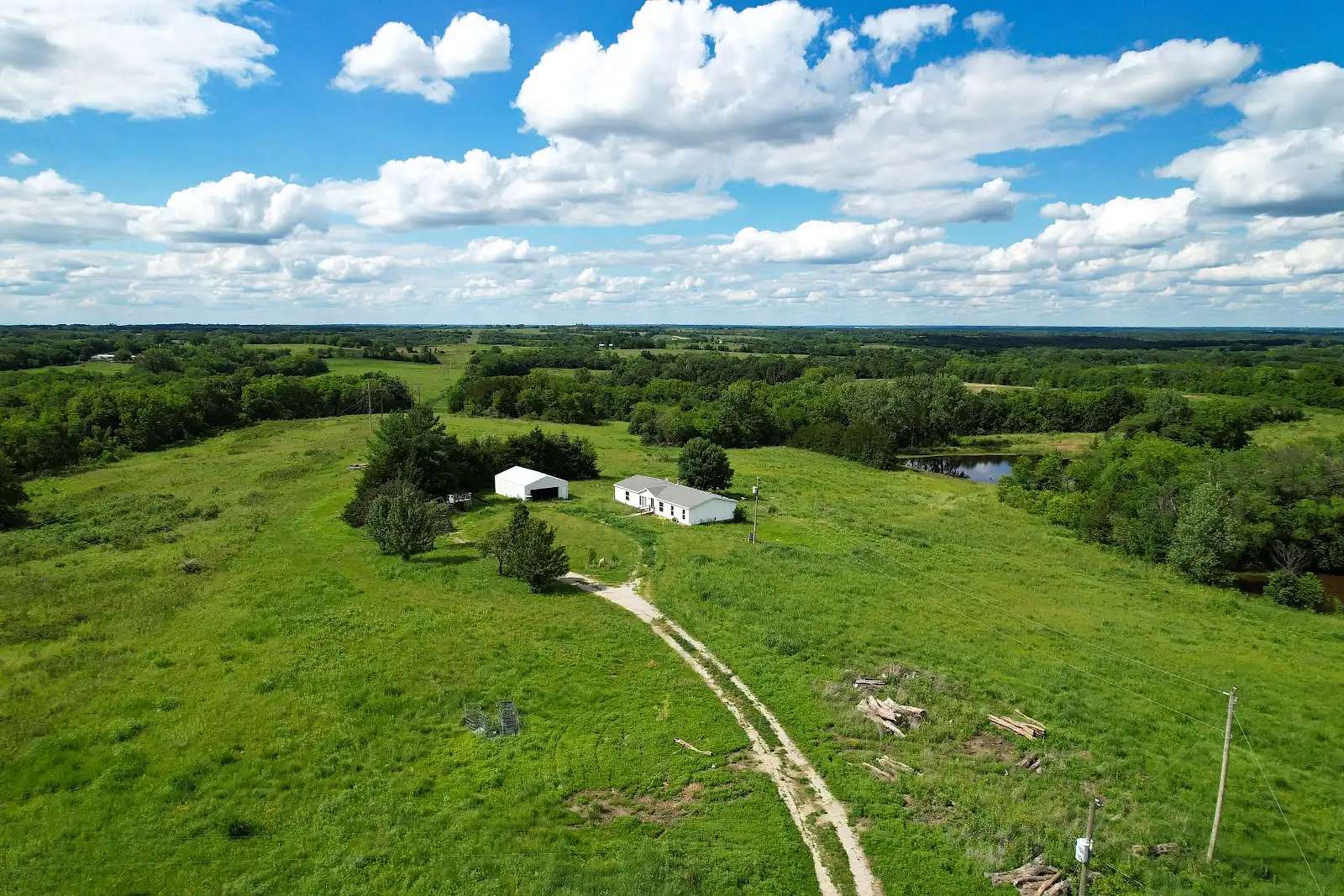 40 Acres of Land with Home for Sale in King City, Missouri