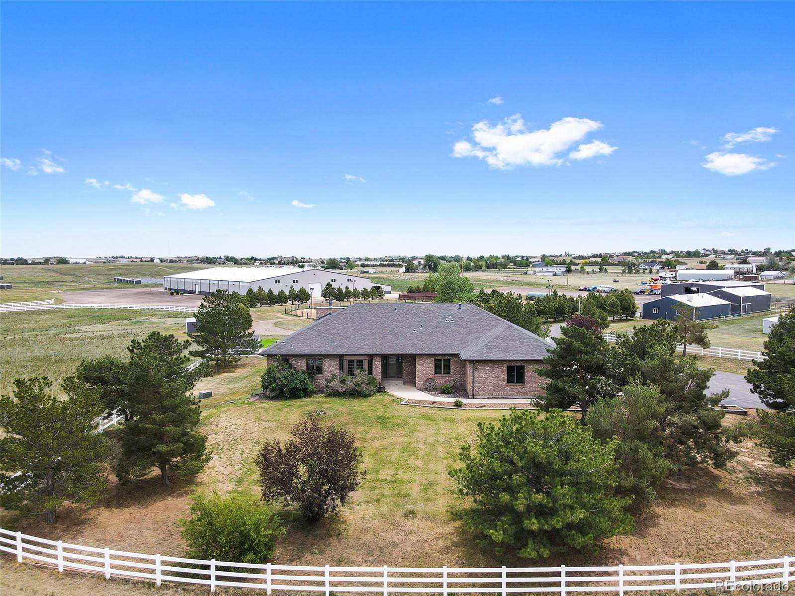 70 Acres of Agricultural Land with Home for Sale in Bennett, Colorado