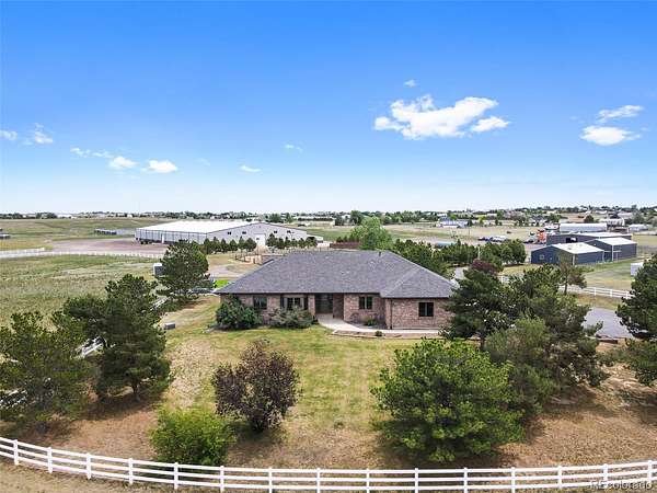 70 Acres of Agricultural Land with Home for Sale in Bennett, Colorado