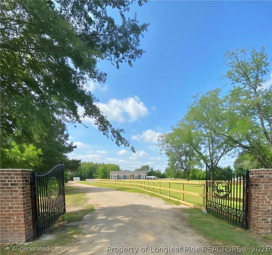 5.66 Acres of Land with Home for Sale in St. Pauls, North Carolina