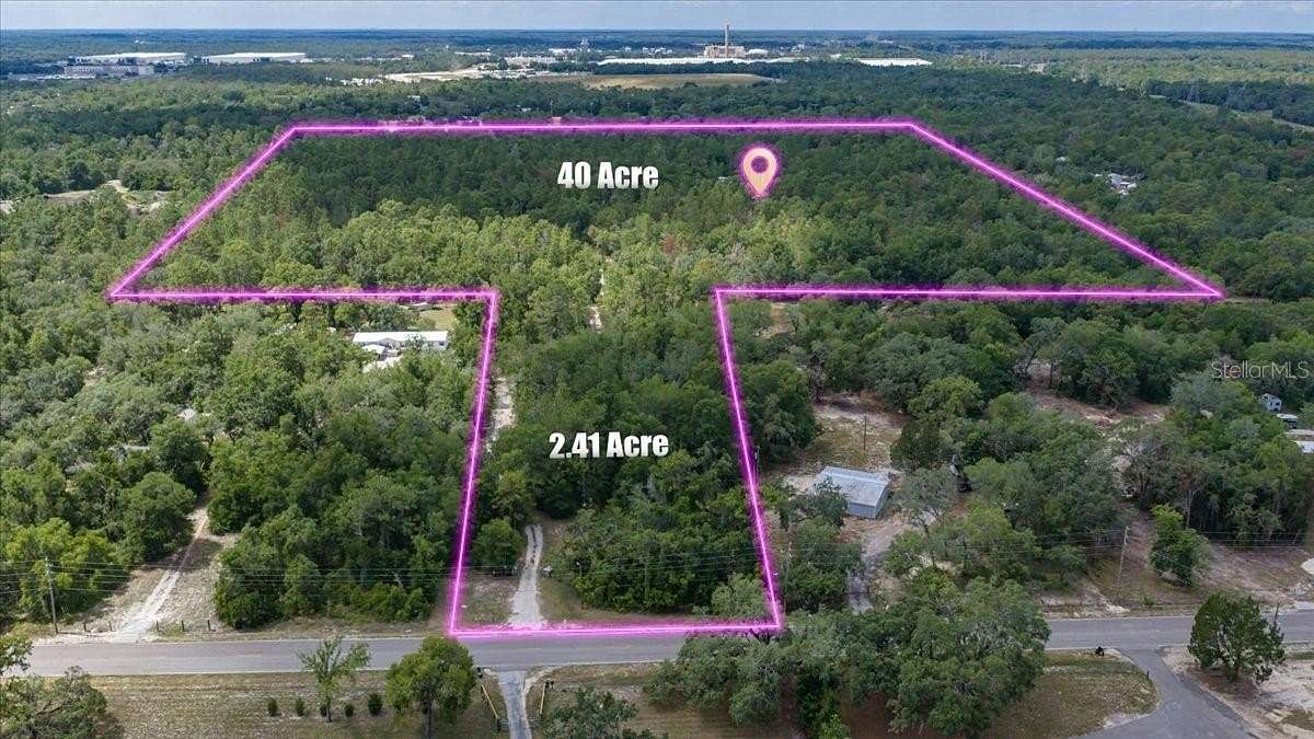 42.4 Acres of Land with Home for Sale in Spring Hill, Florida