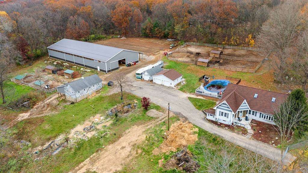 34.1 Acres of Land with Home for Sale in Niles, Michigan